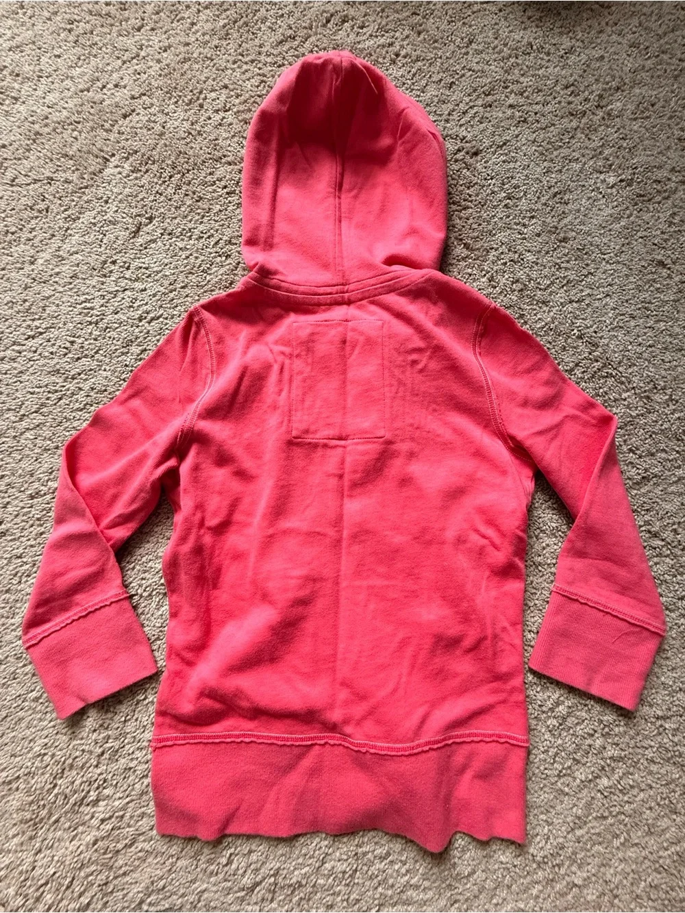 Abercrombie Kids Coral Pink Hooded Zip Sweatshirt